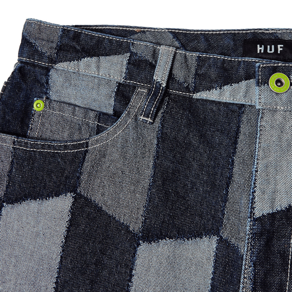 HUF Patchwork Denim Pants - Denim image 4