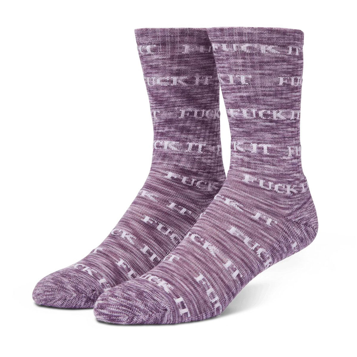 HUF Fuck It Marled Socks - Purple image 1