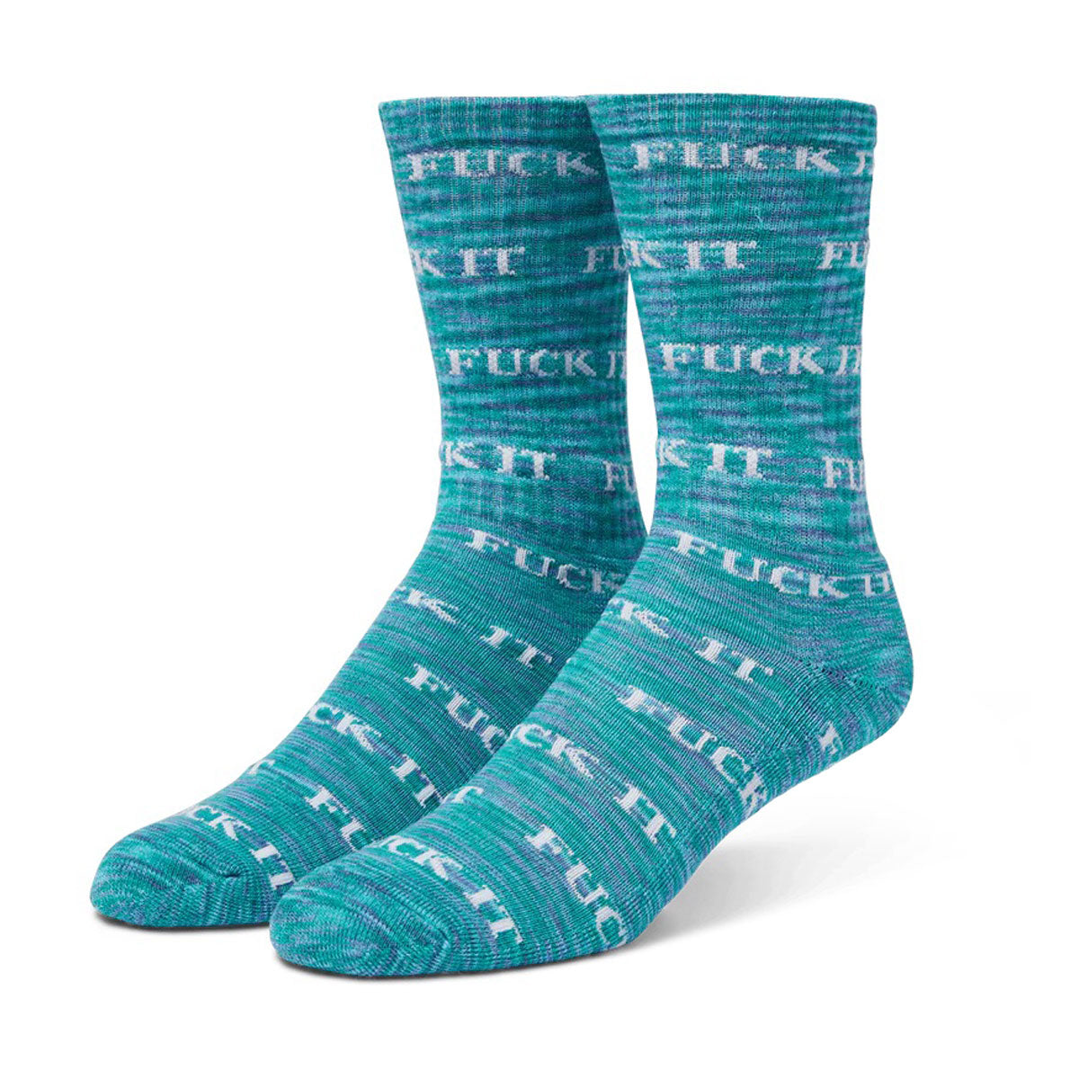 HUF Fuck It Marled Socks - Sea Green image 1