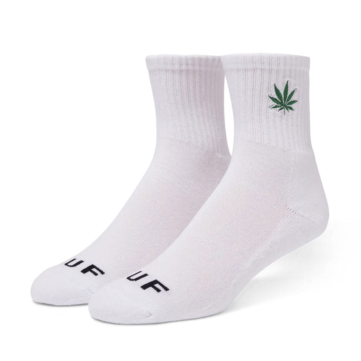 HUF Plantlife Emb 1/4 Socks - White image 1