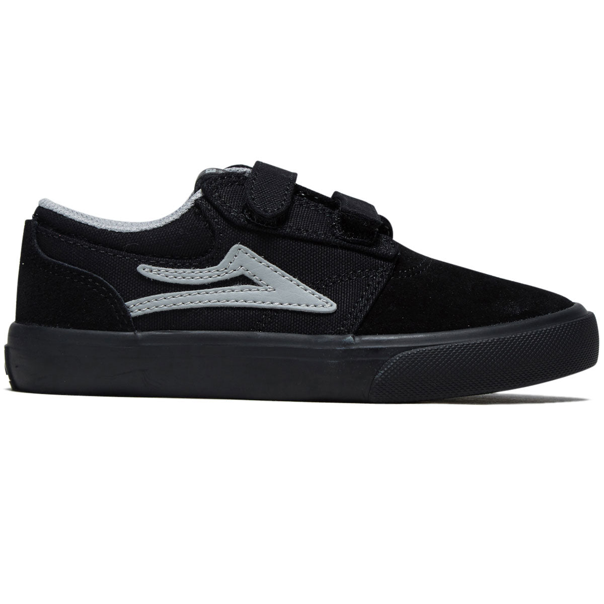 Lakai Youth Griffin Shoes - Black Suede/Black image 1