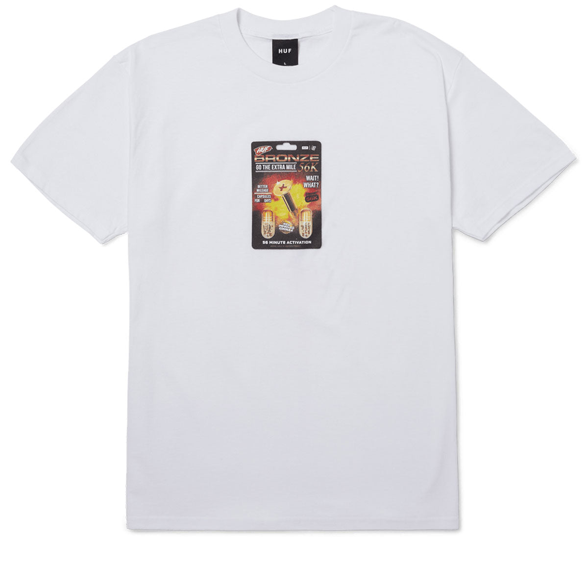 Huf x Bronze 56k Enhanced T-Shirt - White image 1