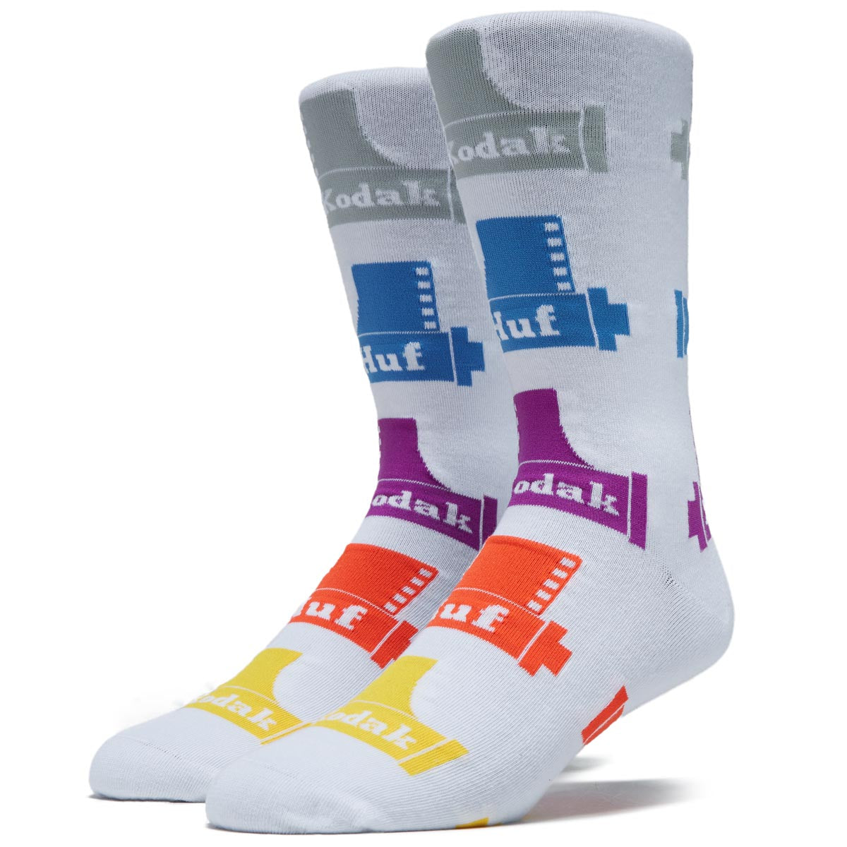 Huf x Kodak Crew Socks - White image 1