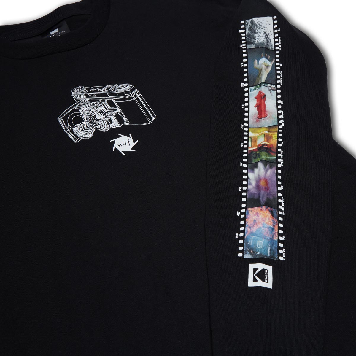 Huf x Kodak Inner Vision Long Sleeve T-Shirt - Black image 2