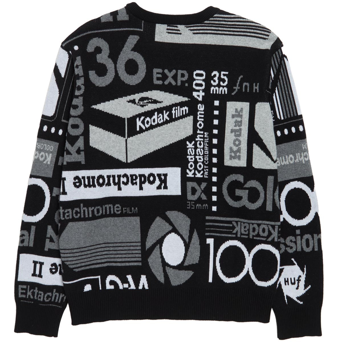 Huf x Kodak Dark Room Jacquard Knit Sweater - Black image 2