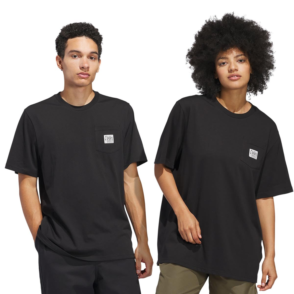 Adidas Call Sports Pocket T-Shirt - Black image 3