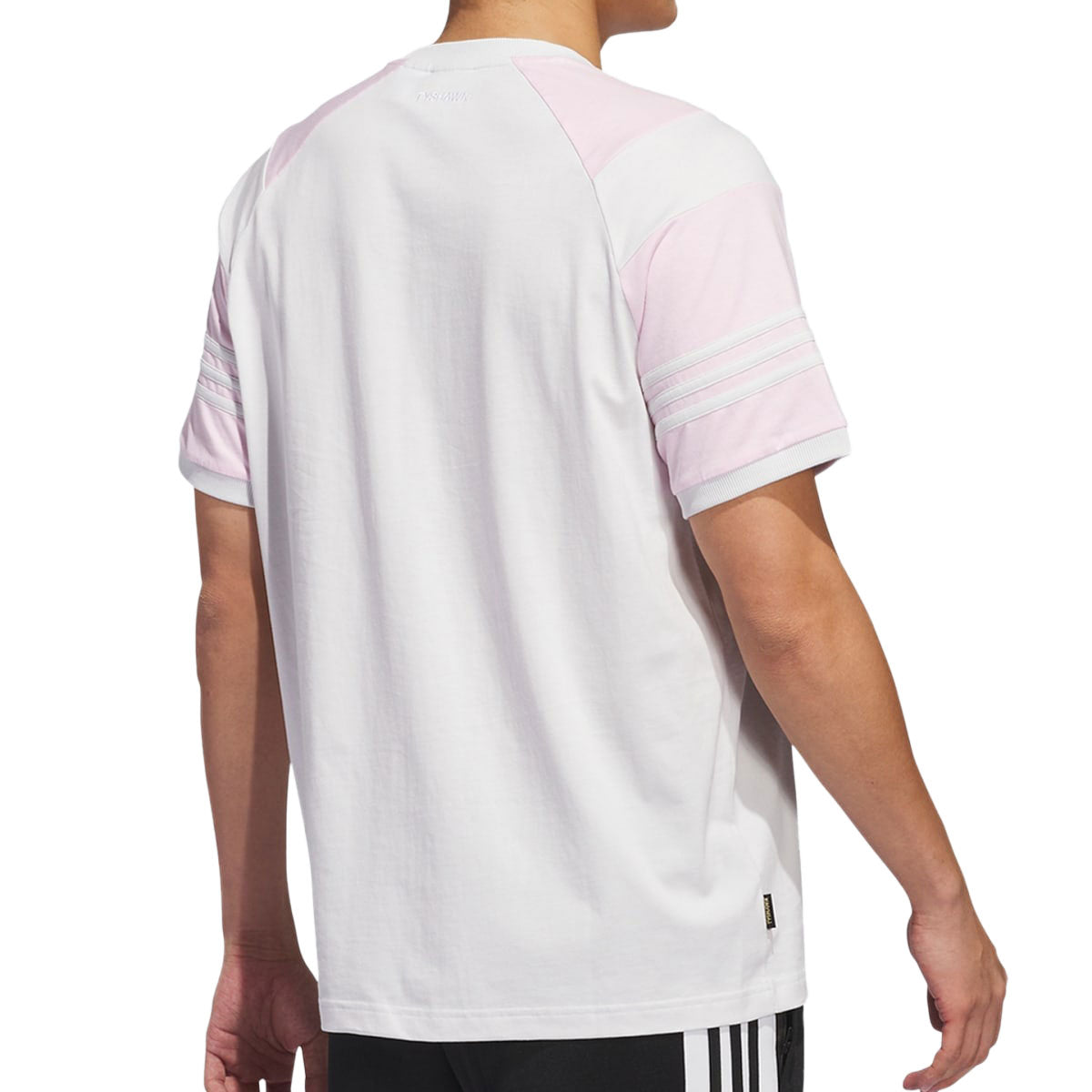 Adidas Tyshawn T-Shirt - Crystal White/Pink image 4