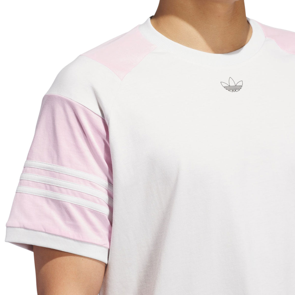 Adidas Tyshawn T-Shirt - Crystal White/Pink image 5