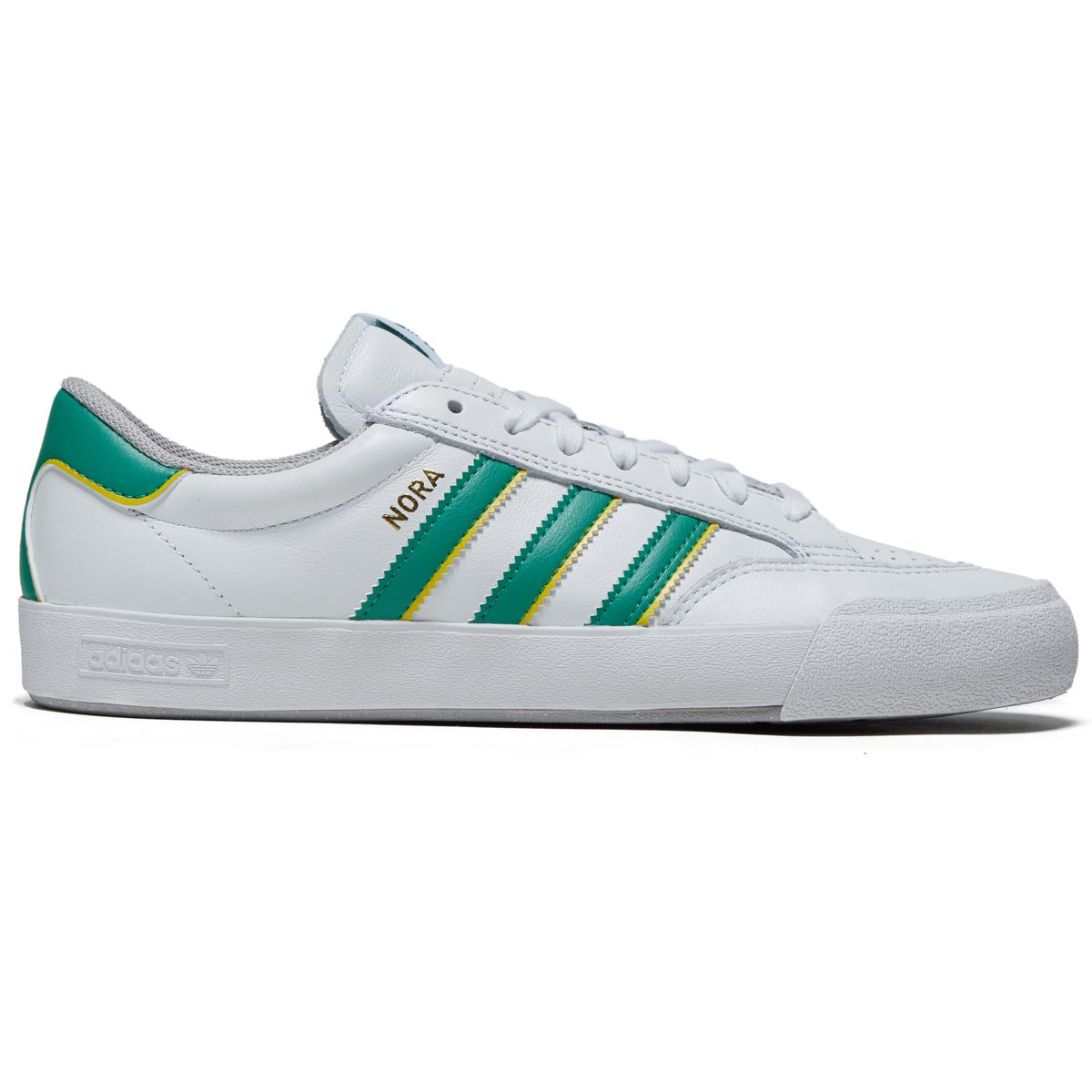 Adidas Nora Shoes - Ftwr White/Court Green/Yellow image 1