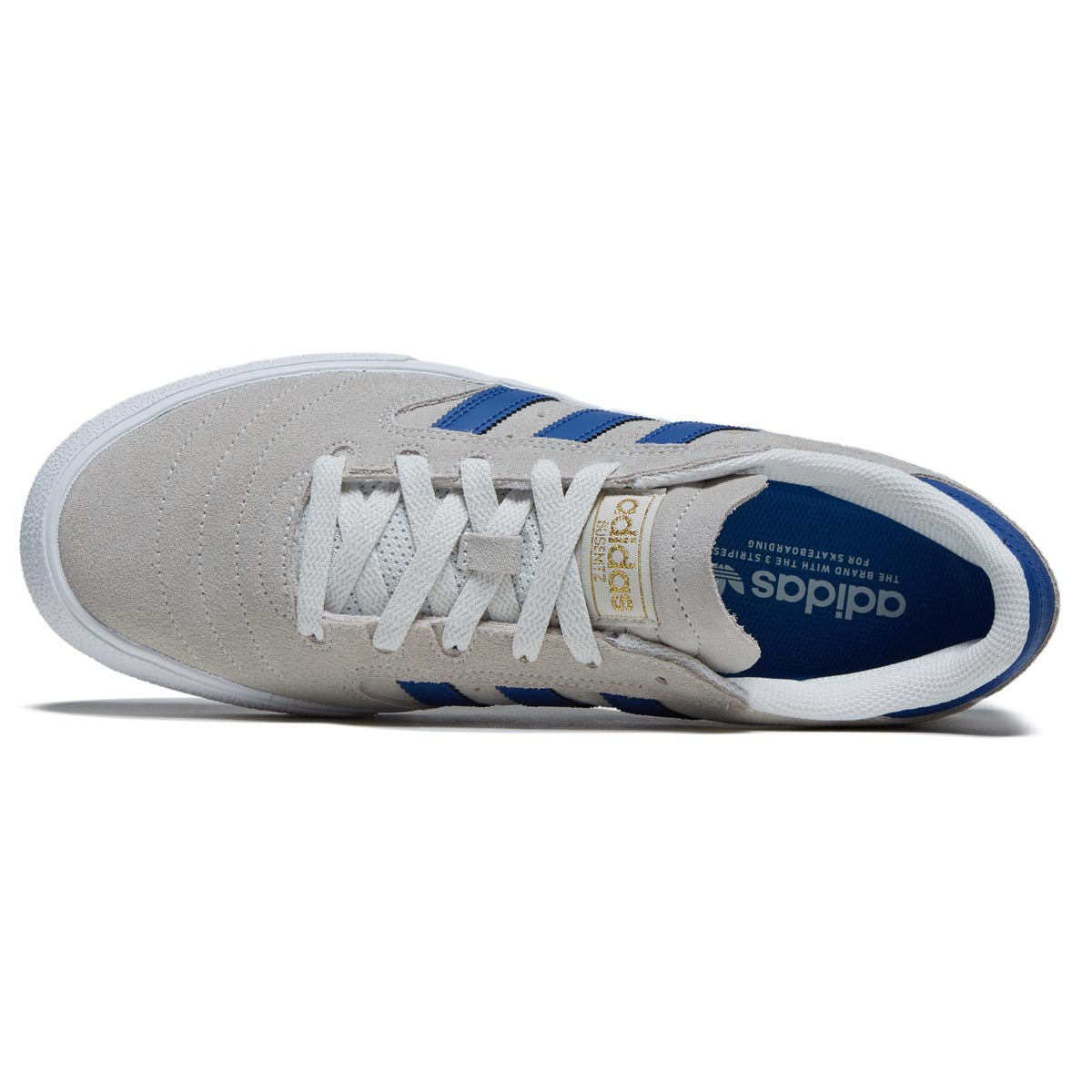 Adidas Busenitz Vulc II Shoes - Crystal White/Royal Blue/Gold Metallic image 3