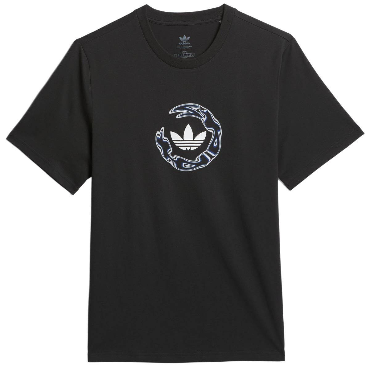 Adidas Skateboarding Wide Angle T-Shirt - Black/Royblu image 1