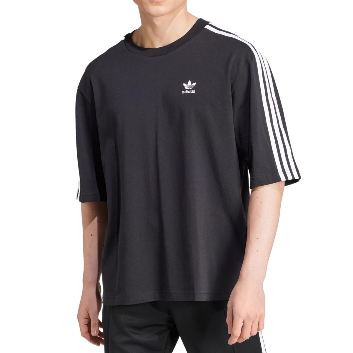 Adidas Originals Adicolor Oversized T-Shirt - Black image 1