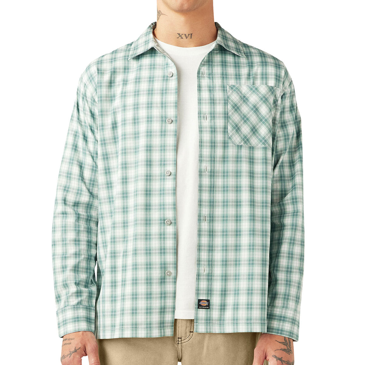 Dickies Skateboarding Long Sleeve Flex Shirt - Lincoln Green image 1