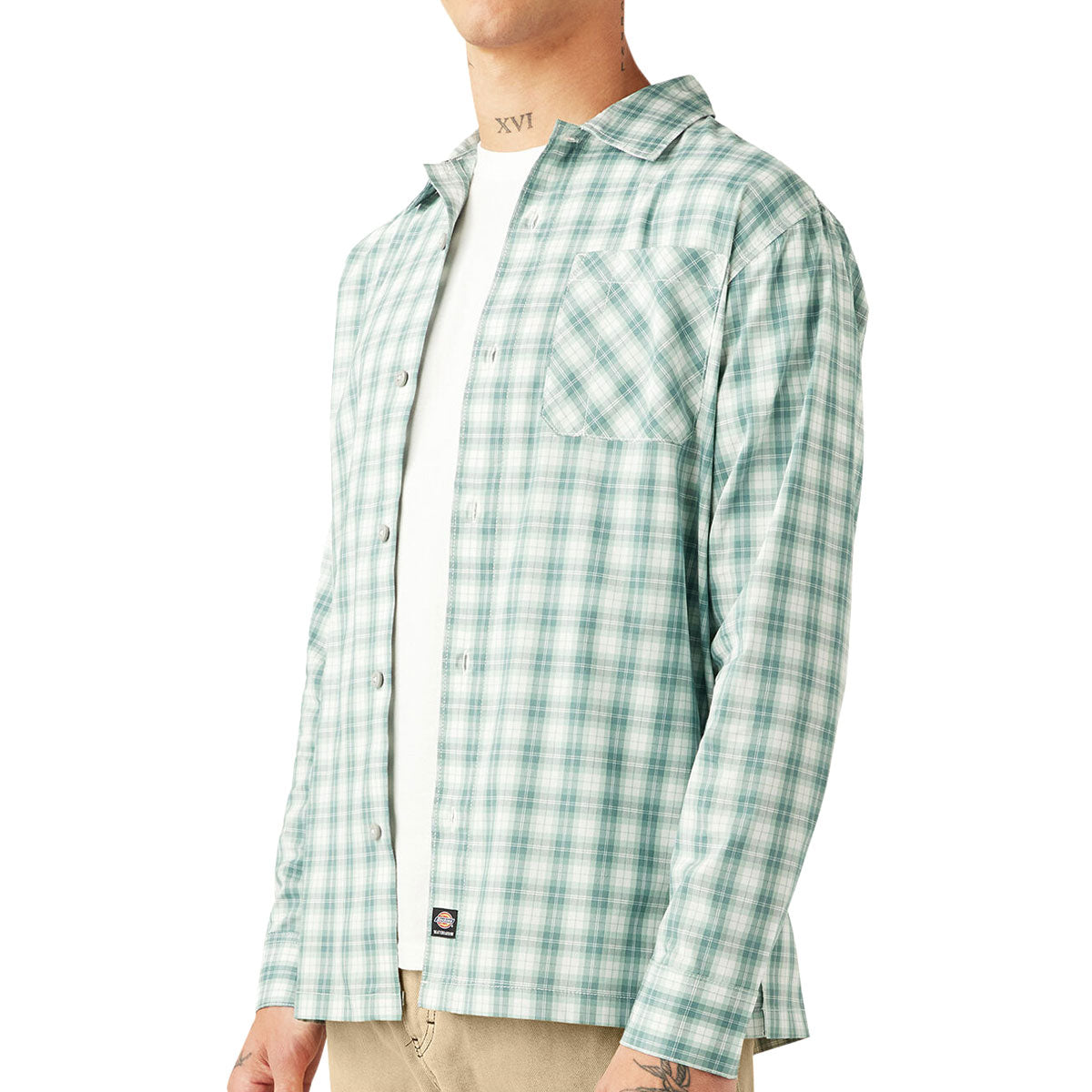 Dickies Skateboarding Long Sleeve Flex Shirt - Lincoln Green image 3