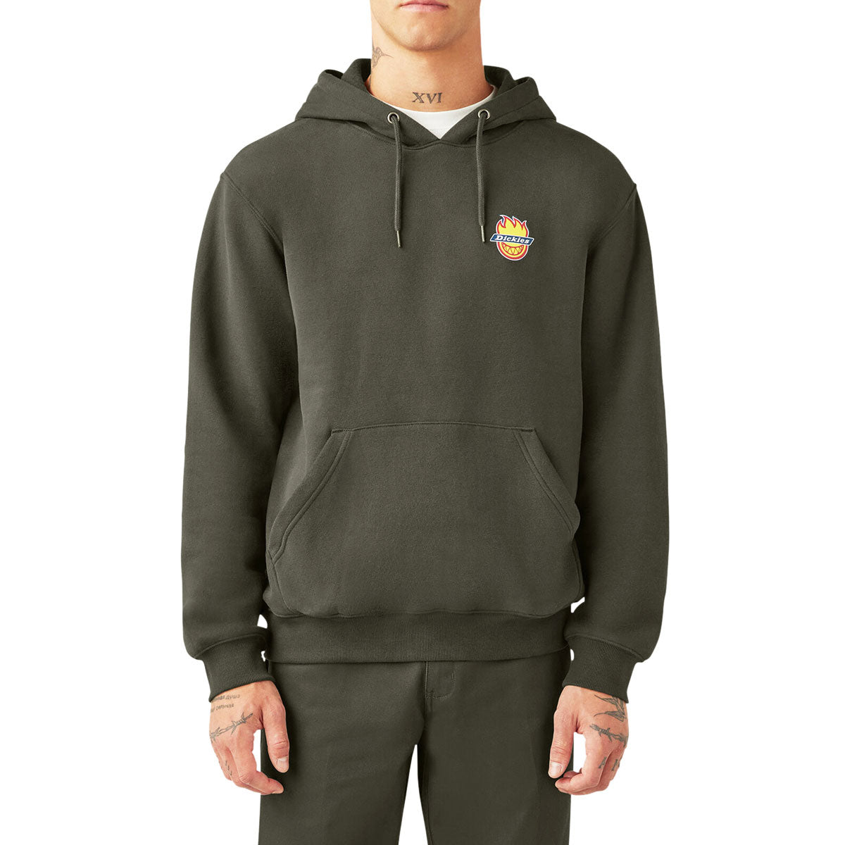 Dickies x Spitfire Hoodie - Olive Green image 1