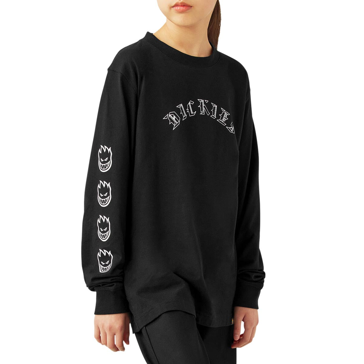 Dickies x Spitfire Youth Long Sleeve T-Shirt - Black image 3