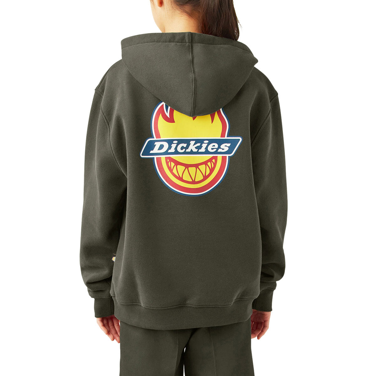 Dickies x Spitfire Youth Hoodie - Olive Green image 2