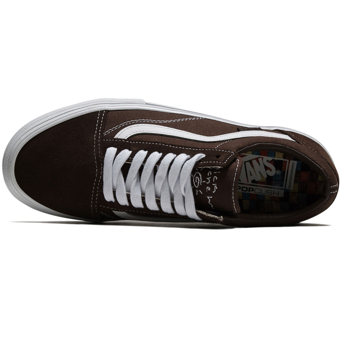 Vans Skate Old Skool Shoes - Nick Michel/Brown/White image 3