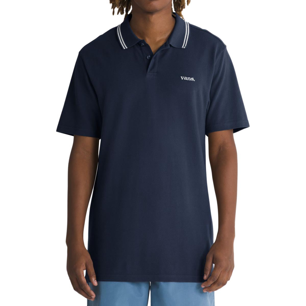 Vans Halecrest Polo Shirt - Dress Blues image 1