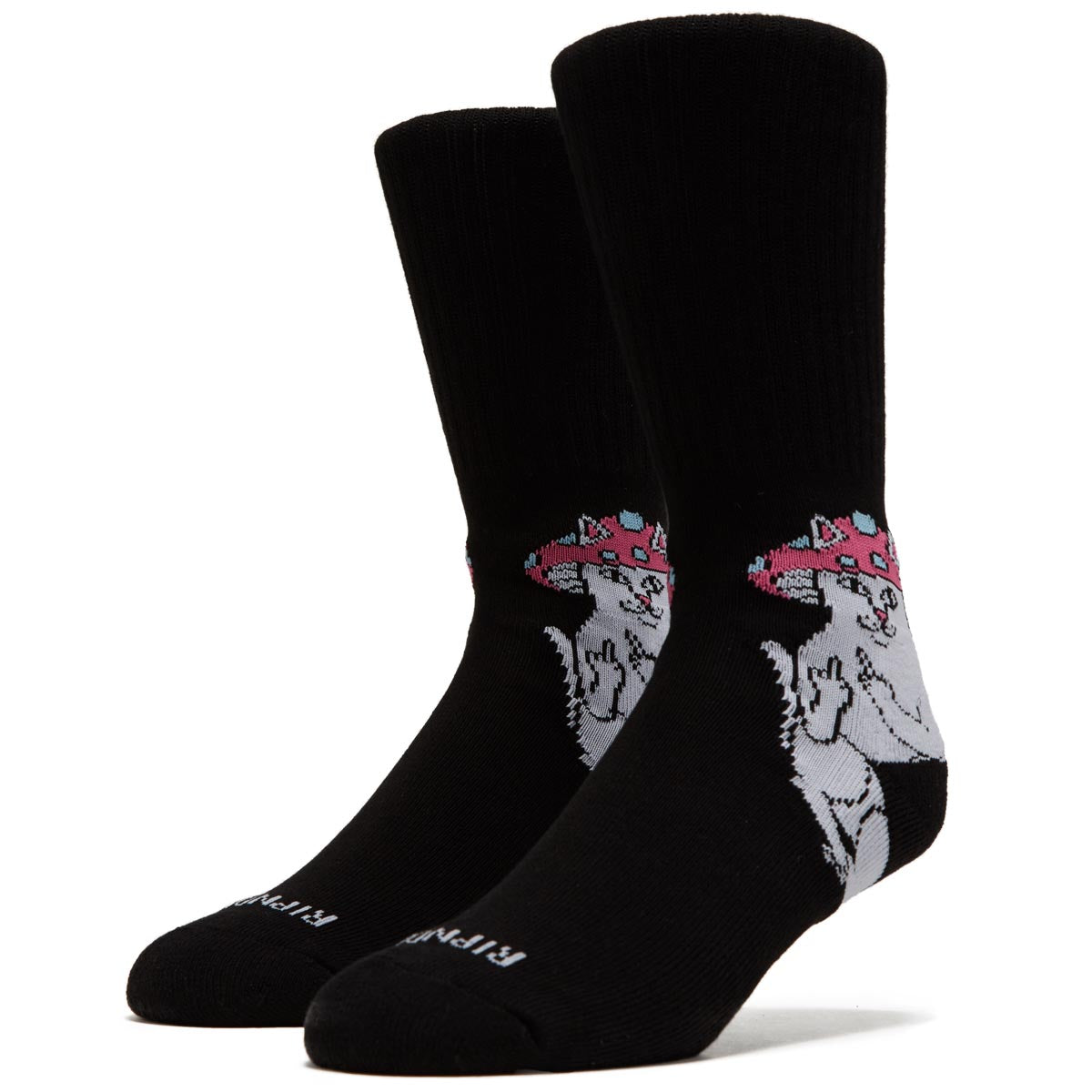 RIPNDIP Lord Shroomy Socks - Black image 1