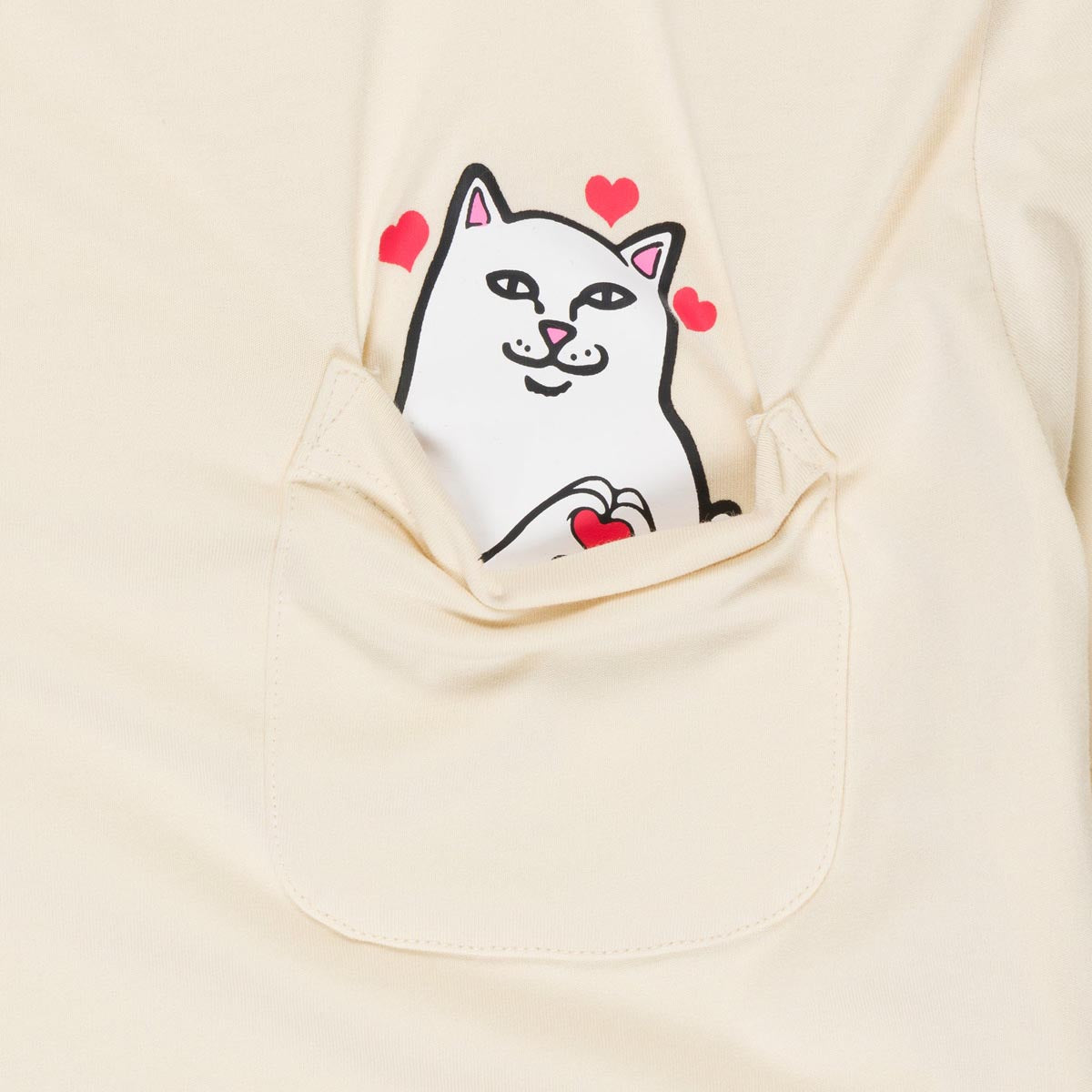 RIPNDIP Nermal Loves Pocket T-Shirt - Natural image 2