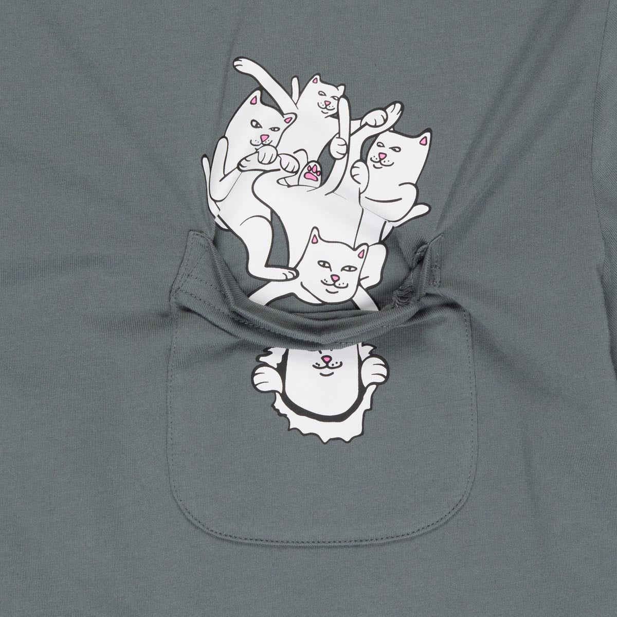 RIPNDIP Nermaniac Pocket T-Shirt - Charcoal image 2