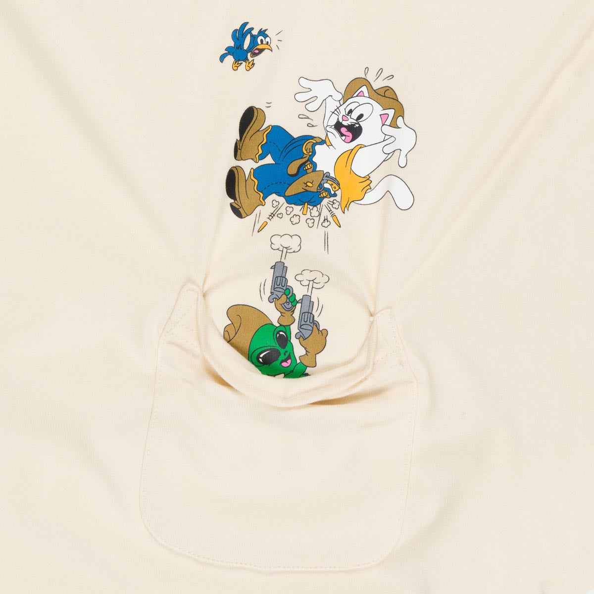 RIPNDIP Pew Pew Pocket T-Shirt - Natural image 2