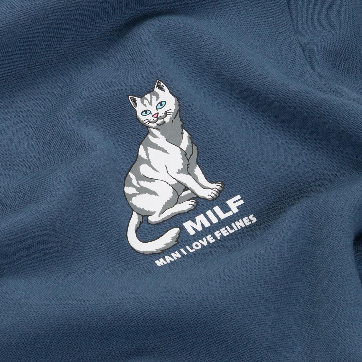 RIPNDIP Man I Love Felines Hoodie - Storm Blue image 4