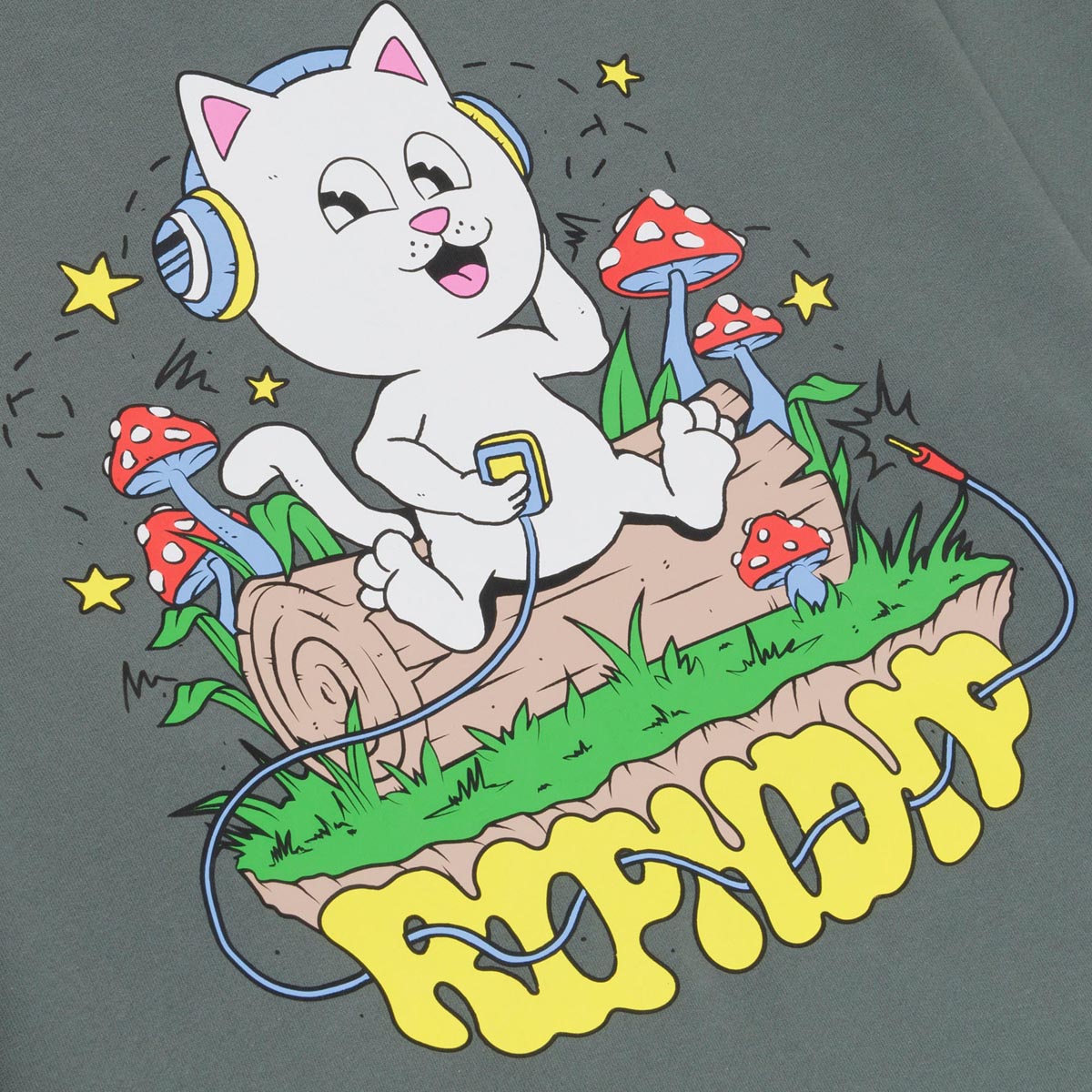 RIPNDIP Shroom Song Hoodie - Charcoal image 5