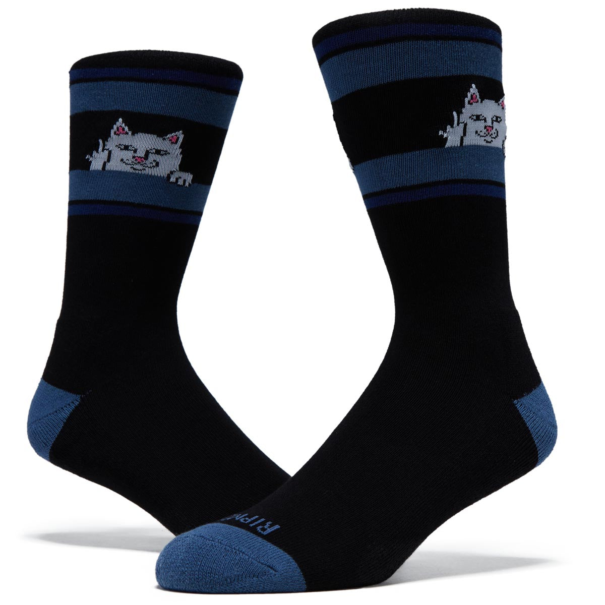 RIPNDIP Peeking Nermal Socks - Black/Slate image 2