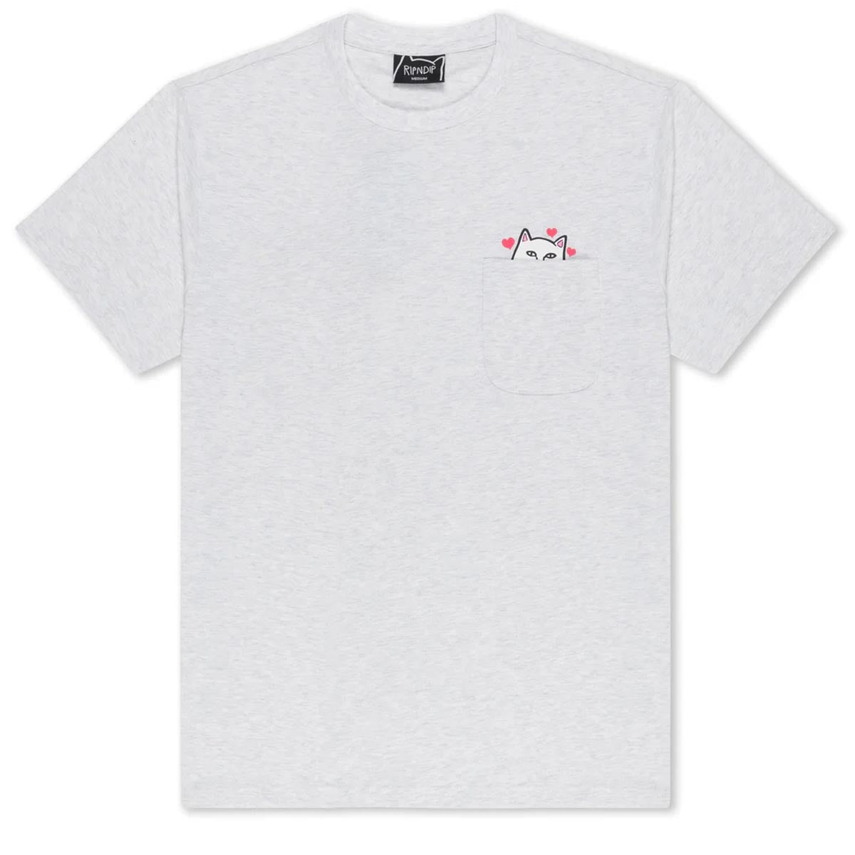 RIPNDIP Nermal Loves Pocket T-Shirt - Ash Heather image 1