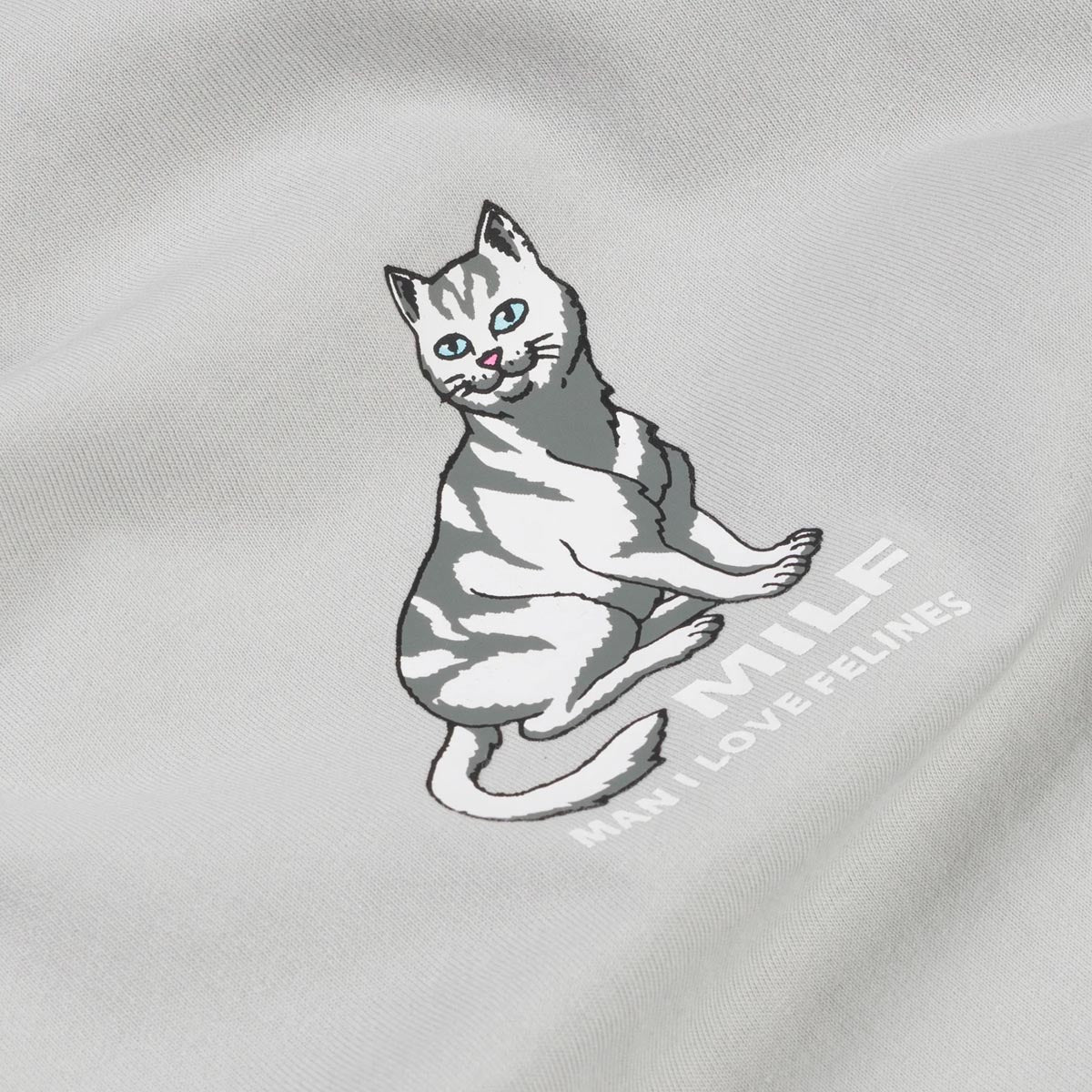 RIPNDIP Man I Love Felines T-Shirt - Grey image 3