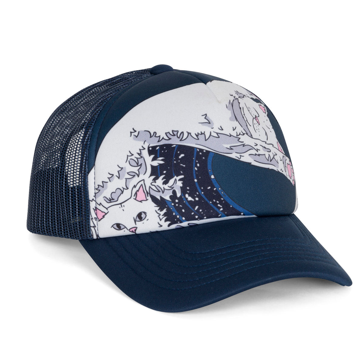 RIPNDIP Great Wave Trucker Hat - Slate image 3