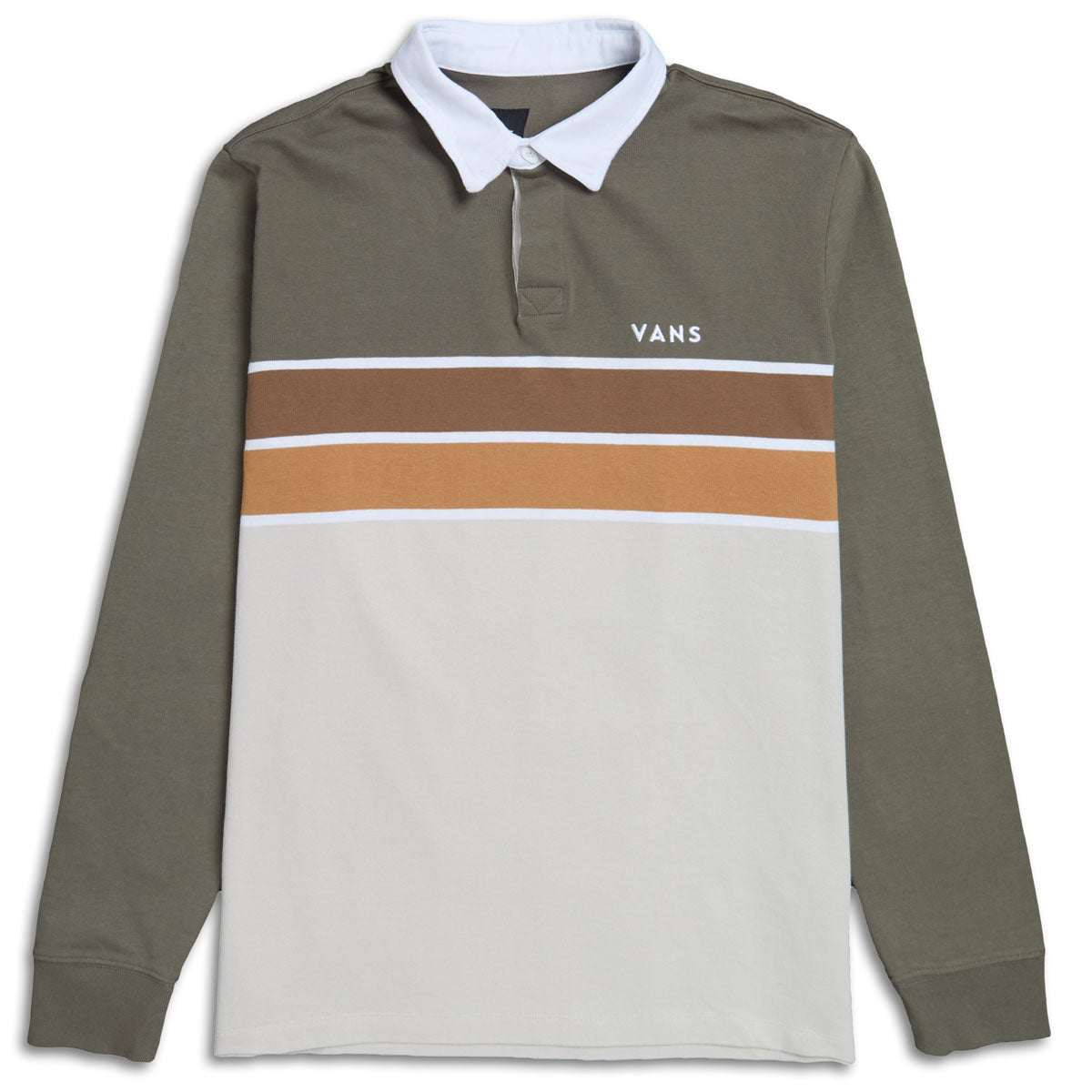 Vans Harrison Rugby Knit Shirt - Bungee Cord/Oatmeal image 1