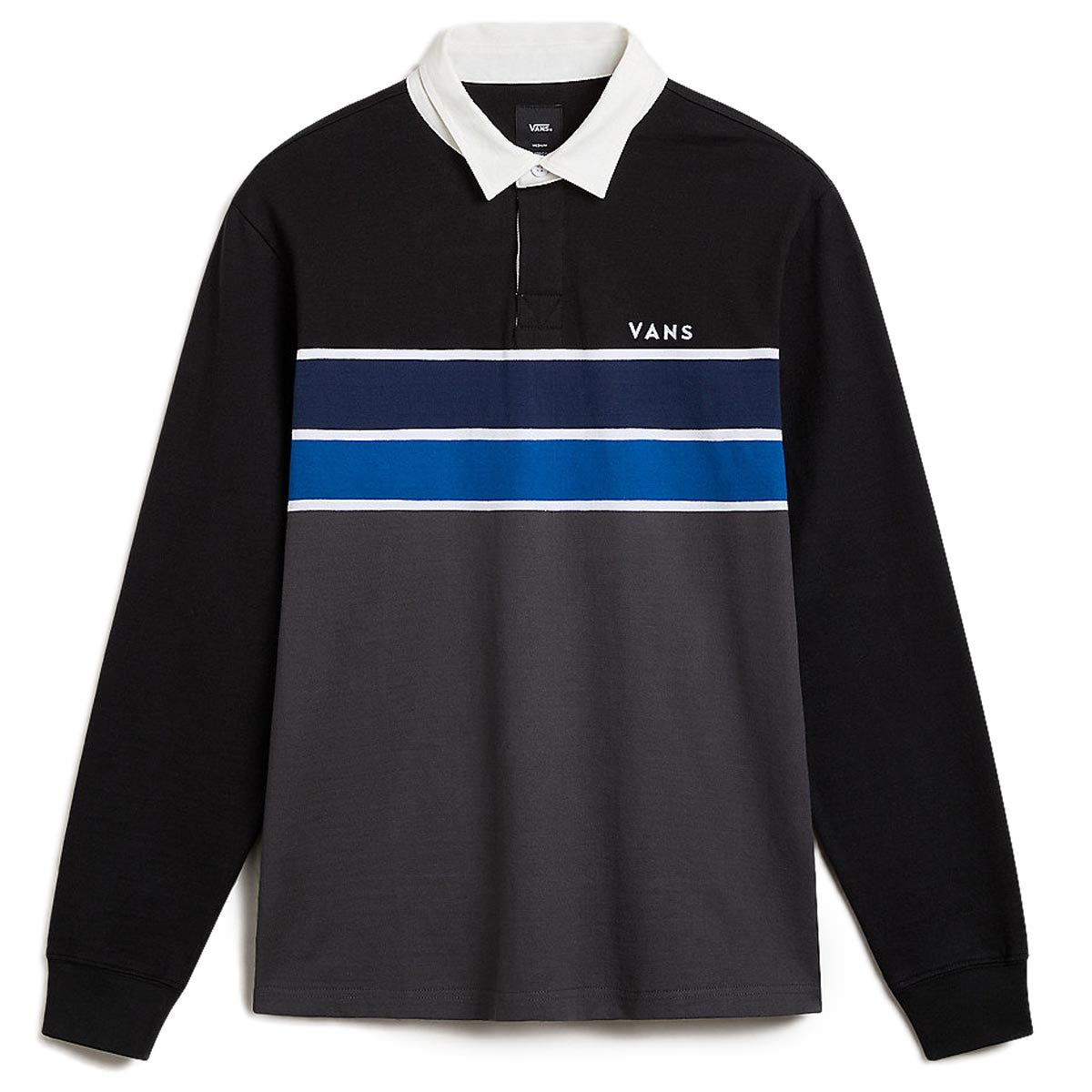 Vans Harrison Rugby Knit Shirt - Black/Asphalt image 5