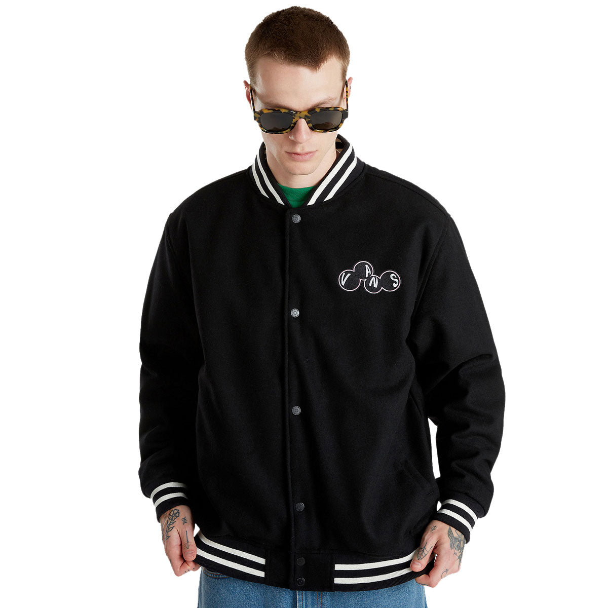 Vans Scuttle Baseball Jacket - Black image 1