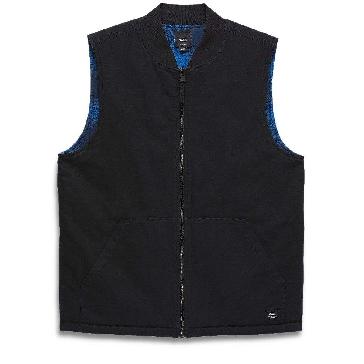 Vans Talbot Reversible Vest Jacket - Black/True Blue image 1