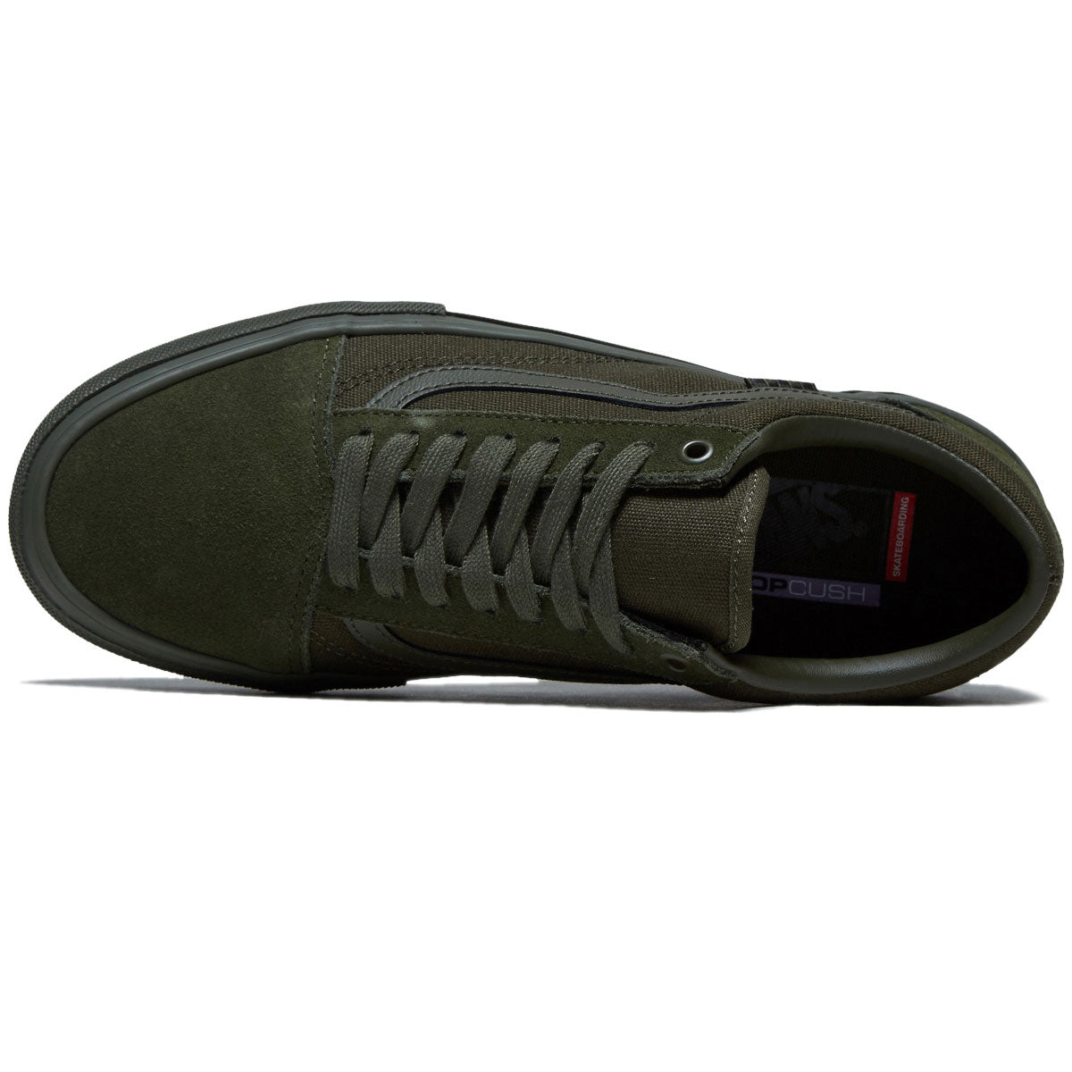 Vans Skate Old Skool Shoes - Mono Olive image 3