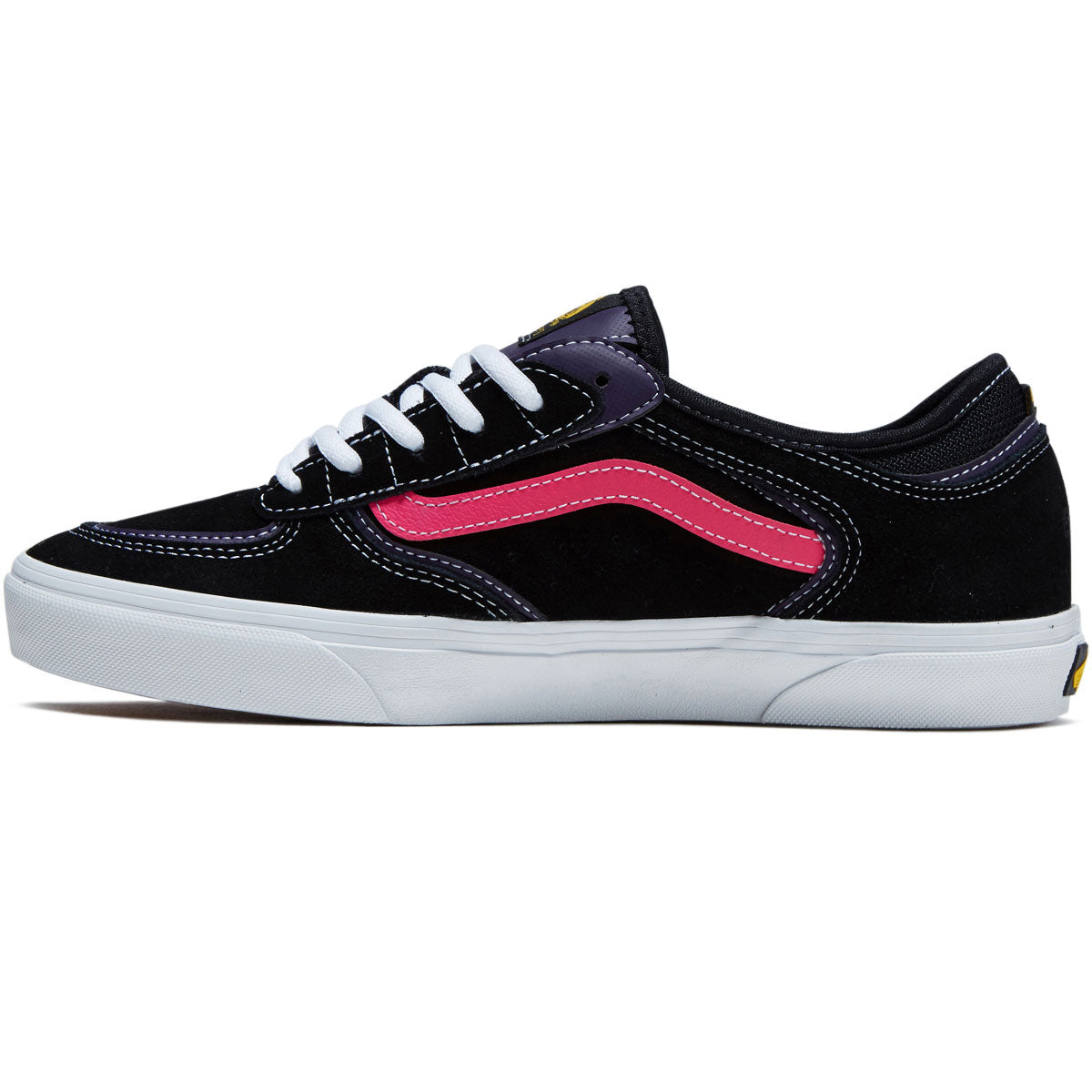 Vans Skate Rowley Shoes - Black/Pink image 2