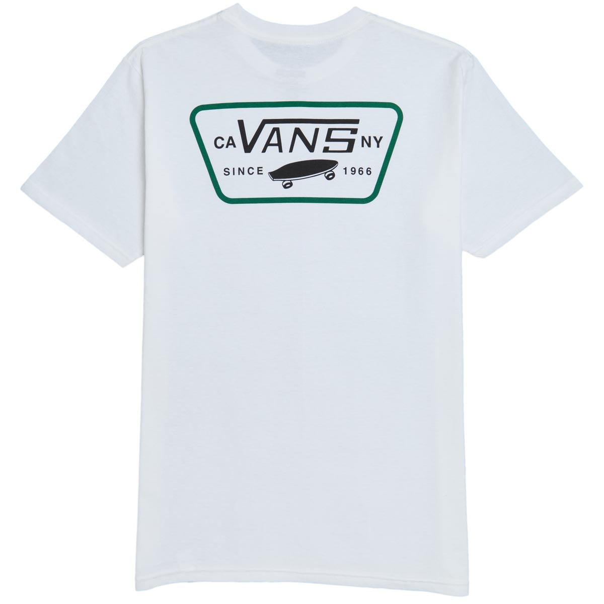 Vans Full Patch Back T-Shirt - White/Black/Verdant Green image 1