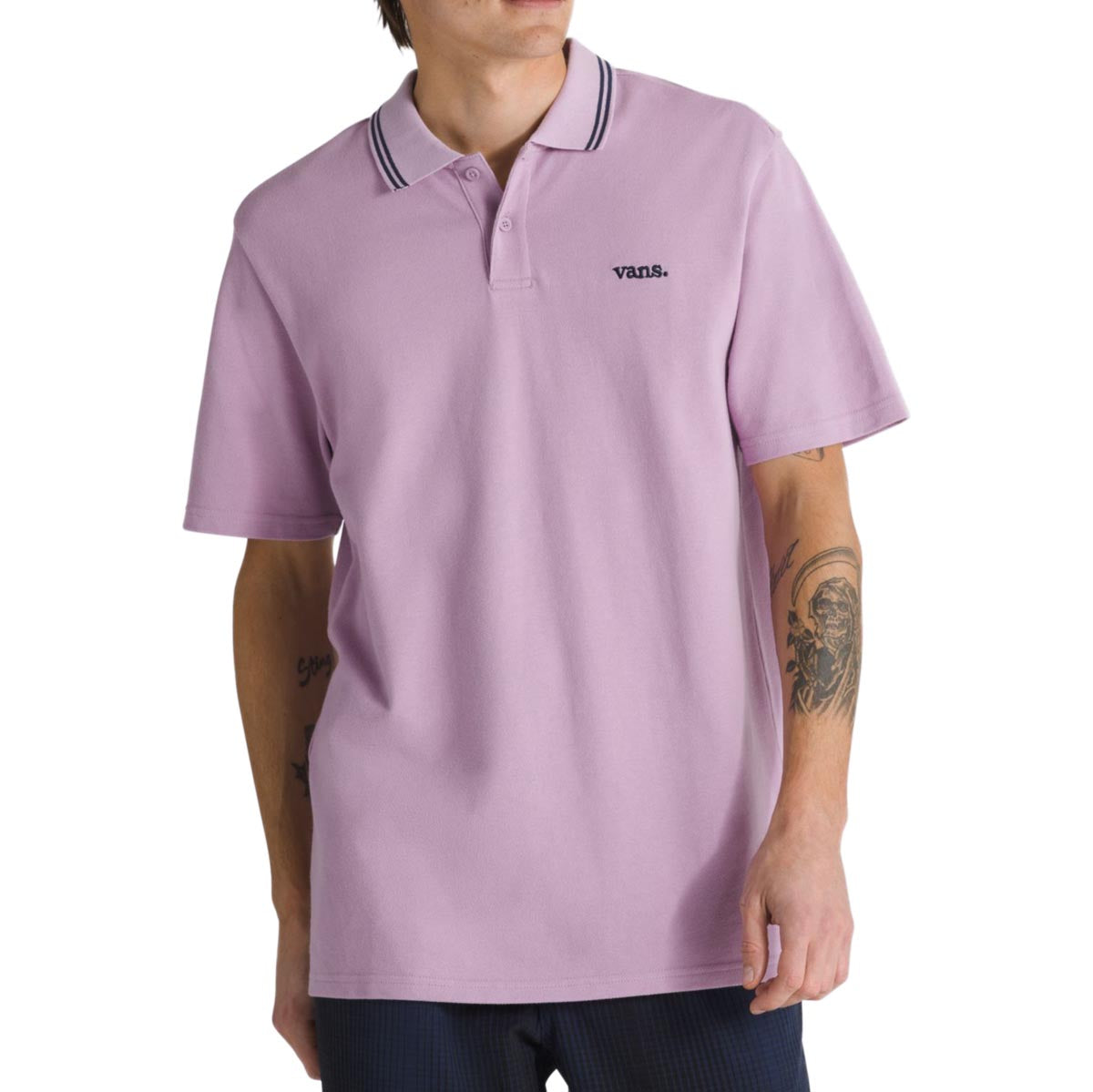 Vans Halecrest Polo Shirt - Lavender Mist image 1