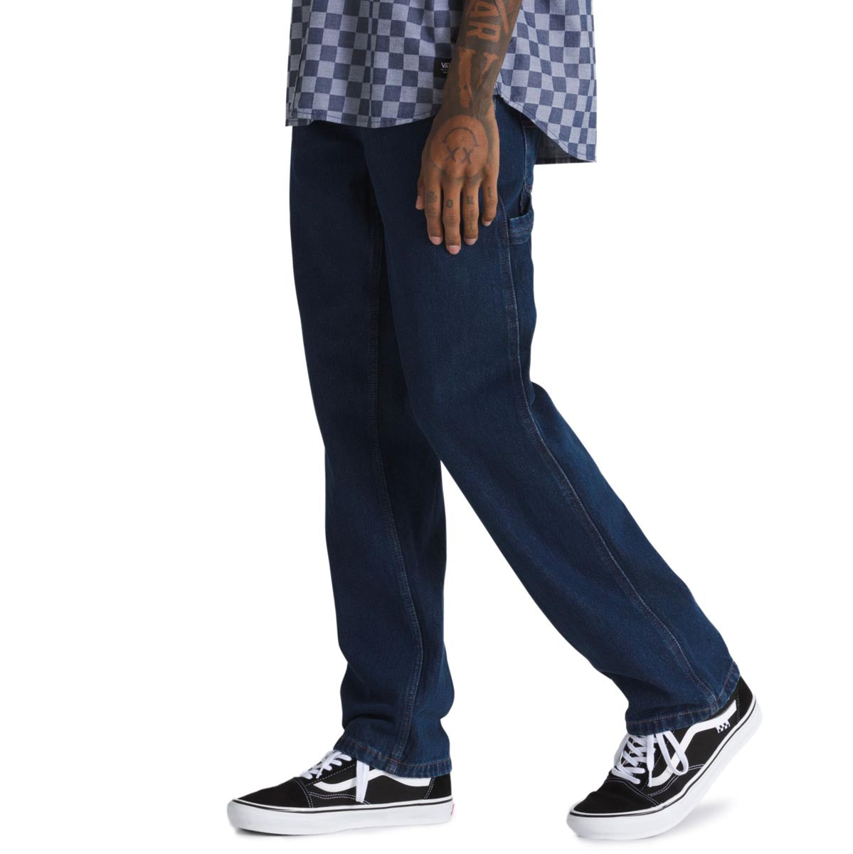 Vans Drill Chore Relaxed Carpenter Denim Pants - Dark Denim image 3