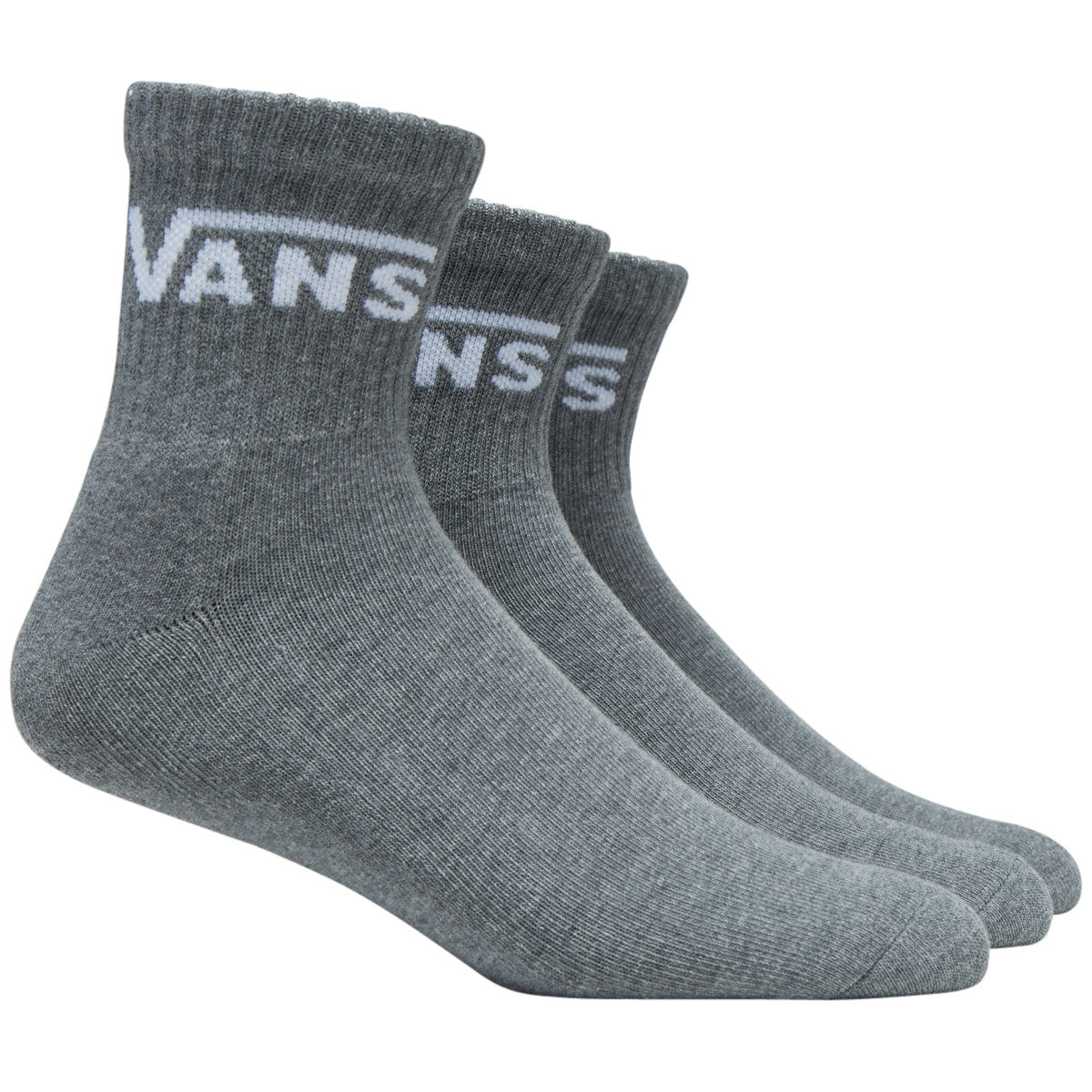 Vans Classic Half Crew Socks - Heather Grey image 2