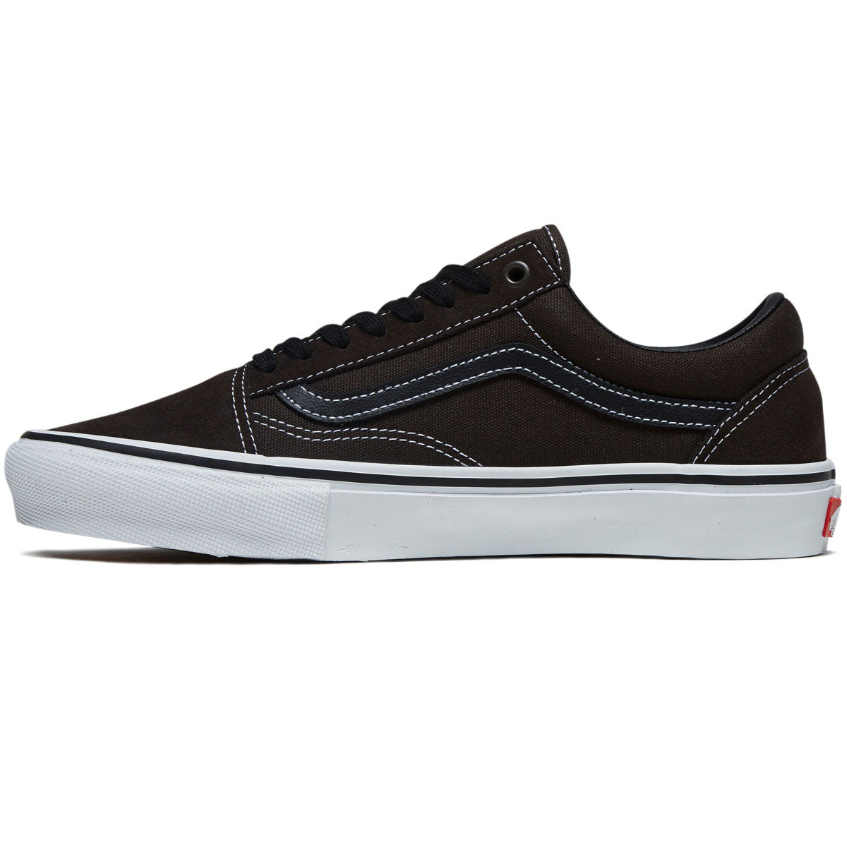 Vans Skate Old Skool Shoes - Chocolate/White image 2