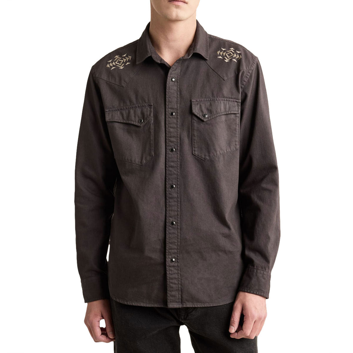 Pendleton Chandler Embroidered Denim Shirt - Black image 1