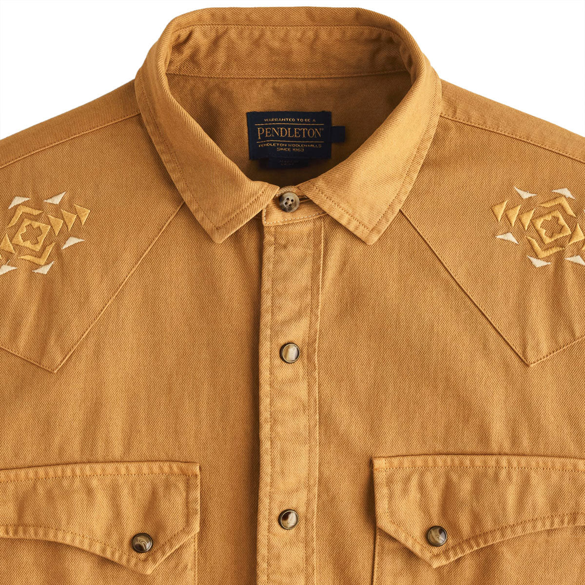 Pendleton Chandler Embroidered Denim Shirt - Tan image 3