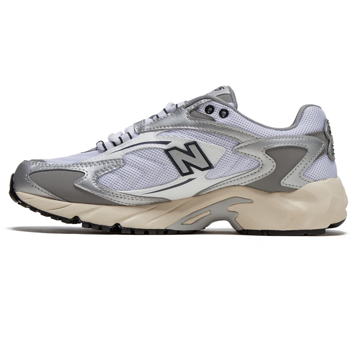 New Balance 725V1 Shoes - White/Metallic Silver/Slate Grey image 2