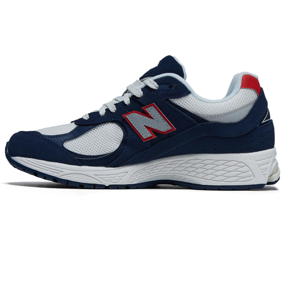 New Balance 2002R Shoes - Navy/True Red/Sea Salt image 2