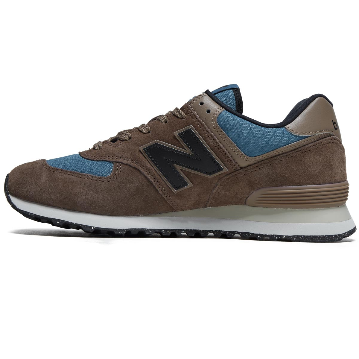 New Balance 574 Shoes - Dark Mushroom/Terrarium/Black image 2