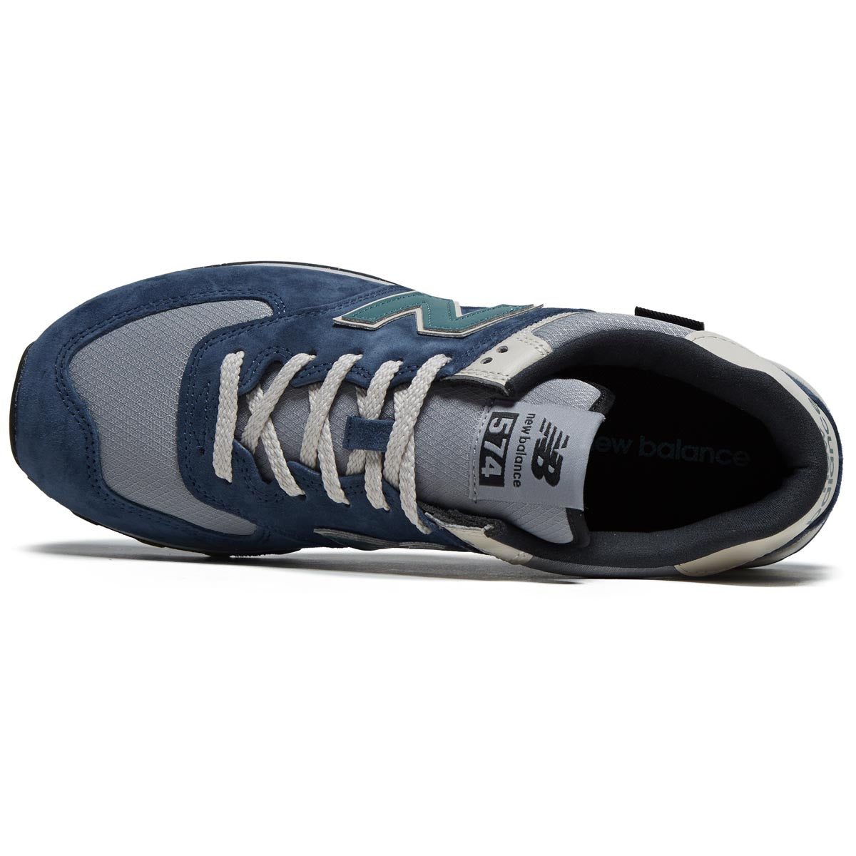 New Balance 574 Shoes - NB Navy/Slate Grey/New Spruce image 3